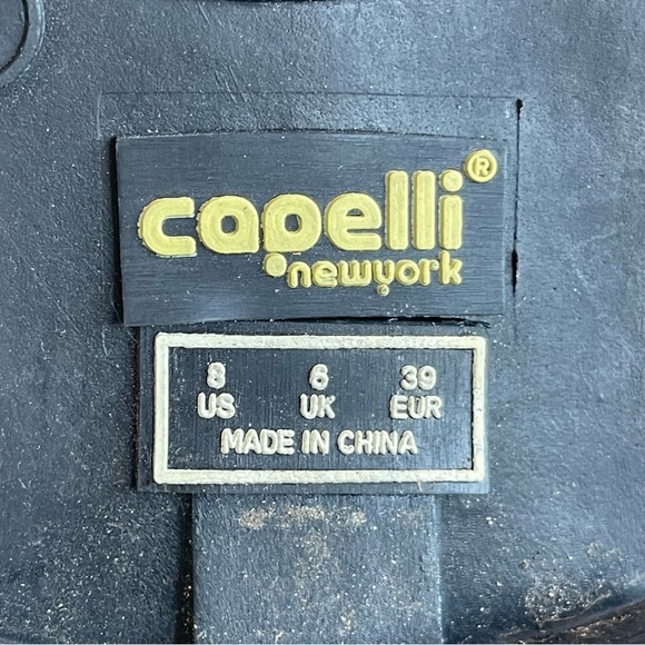 Capelli Tall Lace Rain Black Rubber Rain Boots Women Size 8 - Picture 9 of 11